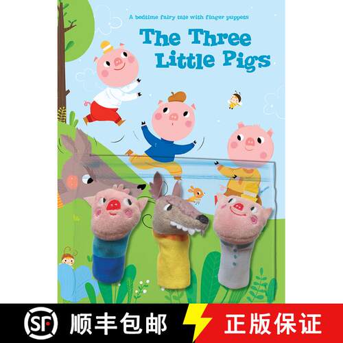 【3-4周达】A Bedtime Fairy Tale with Finger Puppets: The Three Little Pigs [9789465055541]