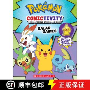 Stickers 3周达 Galar Comictivity Activity Stencils and Comics Pokémon with Book 9781338670882 More Games