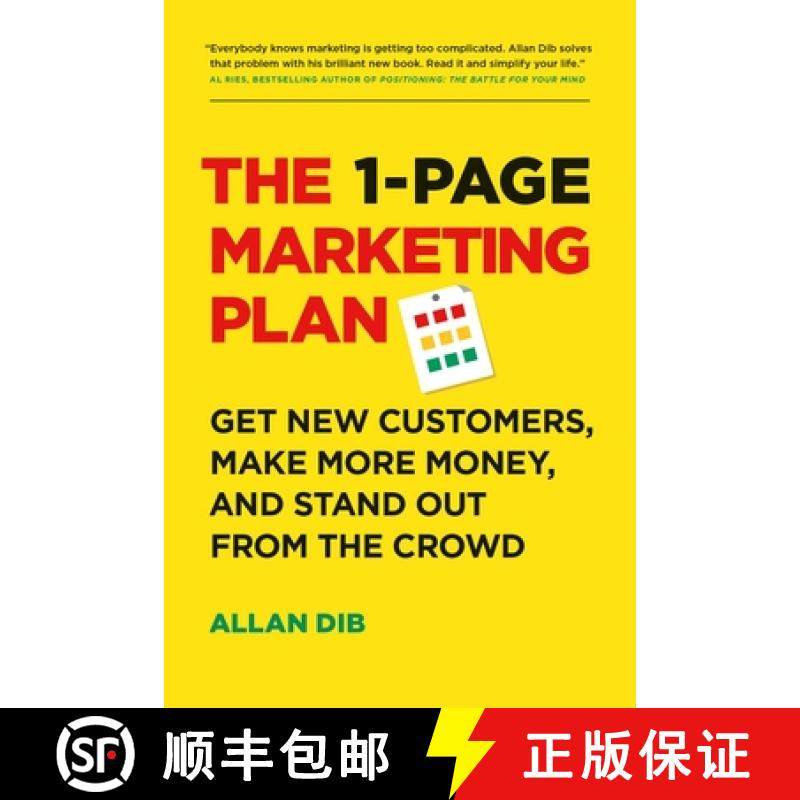 【3-4周达】The 1-Page Marketing Plan: Get New Customers, Make More Money, and Stand Out from the Crowd [9781989025017]