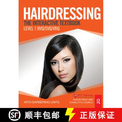 【3-4周达】精装 Hairdressing: Level 1: The Interactive Textbook [9781138373129]