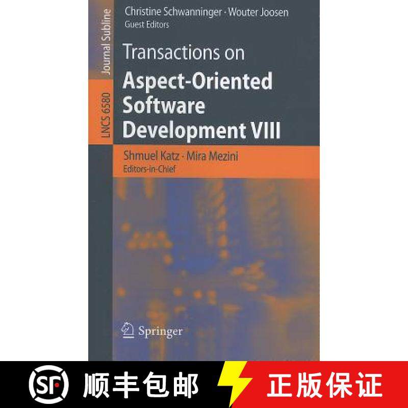 【3-4周达】Transactions on Aspect-Oriented Software Development VIII [9783642220302]