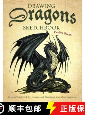 【3-4周达】Drawing Dragons Sketchbook: An Artist's Notebook for Creating and Illustrating Your Own Dr... [9781646042425]