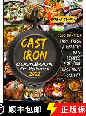 【3-4周达】CАst Iron Cookbook for BЕginnЕrs 2022 [9781801886307]