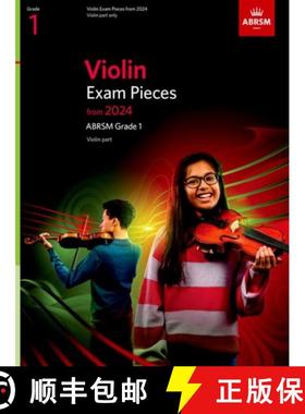 【3-4周达】Violin Exam Pieces from 2024, ABRSM Grade 1, Violin Part [9781786015433]