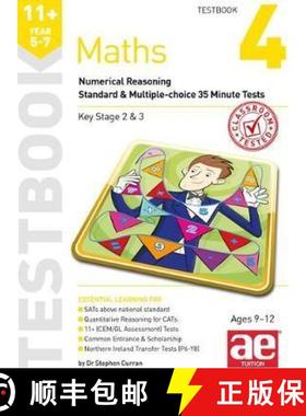 【3-4周达】11+ Maths Year 5-7 Testbook 4: Numerical Reasoning Standard & Multiple-Choice 35 Minute Tests [9781910106877]