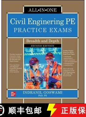 【3-4周达】Civil Engineering Pe Practice Exams: Breadth and Depth, Second Edition [9781260466928]