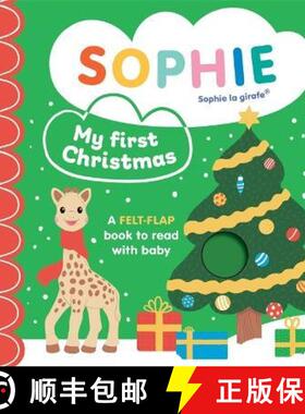 【3-4周达】Sophie la girafe: My First Christmas: A felt-flap book to read with baby [9781800782914]