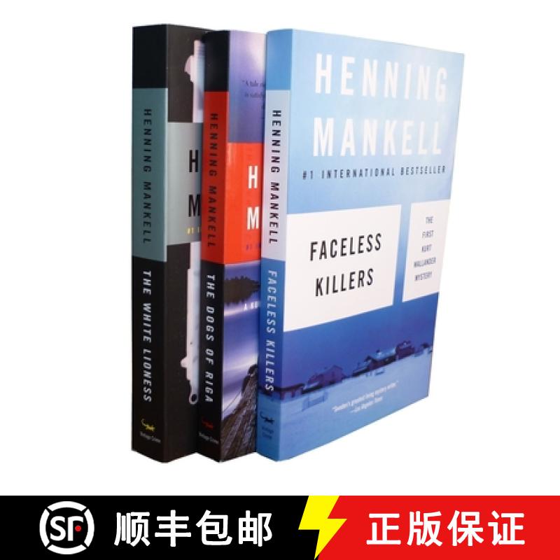 【3-4周达】Henning Mankell Wallander Bundle: Faceless Killers, the Dogs of Riga, the White [9780307448231]