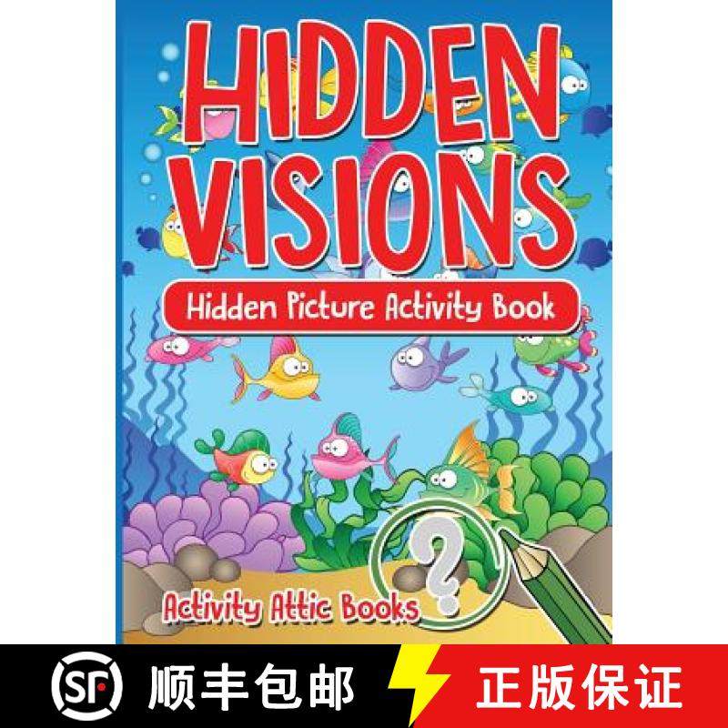 【3-4周达】Hidden Visions: Hidden Picture Activity Book [9781683235118]