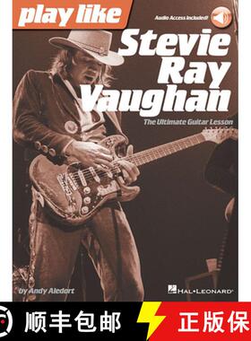 【3-4周达】Play Like Stevie Ray Vaughan: The Ultimate Guitar Lesson Book with Online Audio Tracks [9781480390508]