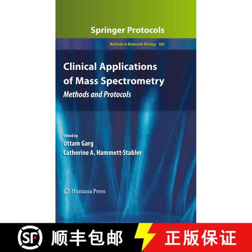 【3-4周达】Clinical Applications of Mass Spectrometry : Methods and Protocols (Softcover reprint of t... [9781493957422]
