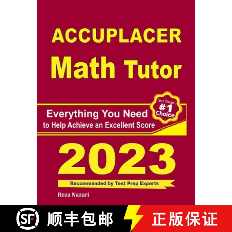 【2-3周达】Accuplacer Math Tutor: Everything You Need to Help Achieve an Excellent Score [9781646129225]