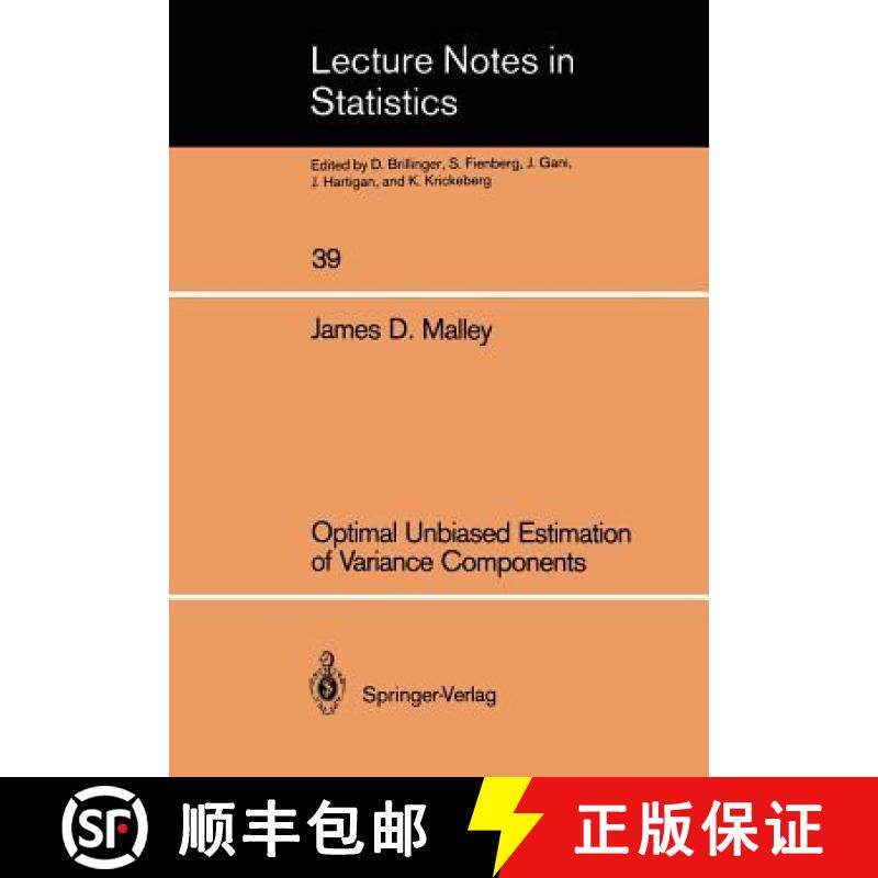 【3-4周达】Optimal Unbiased Estimation of Variance Components [9780387964492]