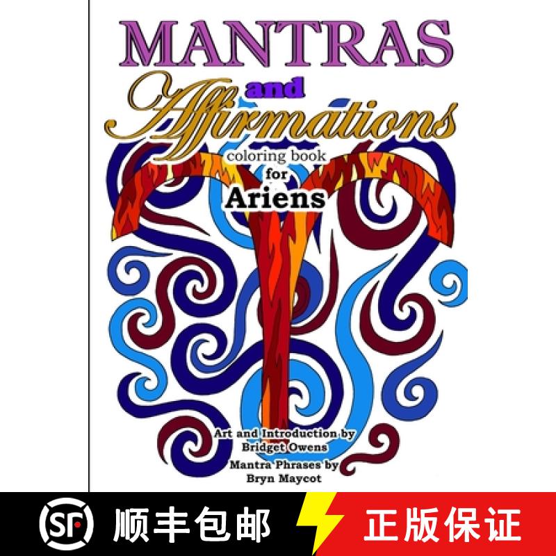 【3-4周达】Mantras and Affirmations Coloring Book for Ariens [9781387618279]