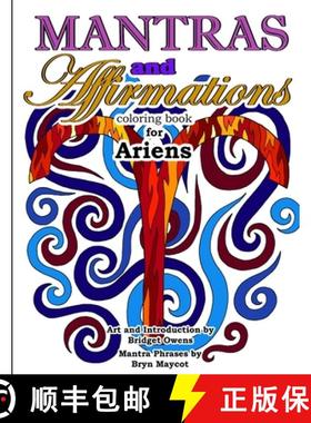 【3-4周达】Mantras and Affirmations Coloring Book for Ariens [9781387618279]