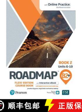 【3-4周达】Roadmap B2+ Flexi Edition Course Book 2 with eBook and Online Practice Access [9781292396224]