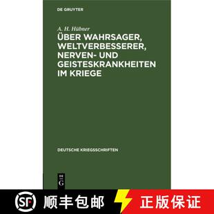Nerven UEber Weltverbesserer ... 预订 Und Wahrsager Vortrag Kriege Geisteskrankheiten 9783111259833 Gehalten