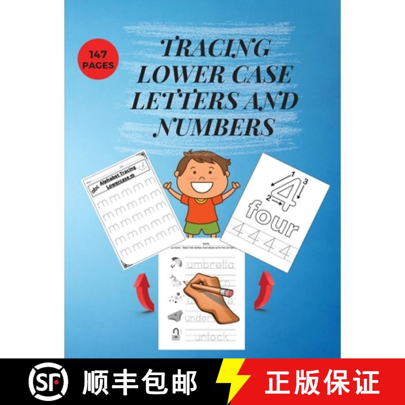 【3-4周达】Tracing Lower Case Letters and Numbers: Practice Pen Control WorkBook for Homeschool/Presc... [9786069483275]