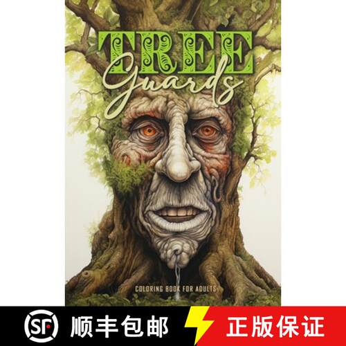 【3-4周达】Tree Guards Coloring Book for Adults : Trees Coloring Book Grayscale | Tree Coloring Book ... [9783758434198]