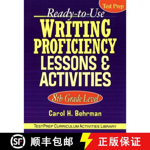 【3-4周达】Ready-To-Use Writing Proficiency Lessons & Activities, 8Th Grade Level [Wiley教育学] [9780787965860]