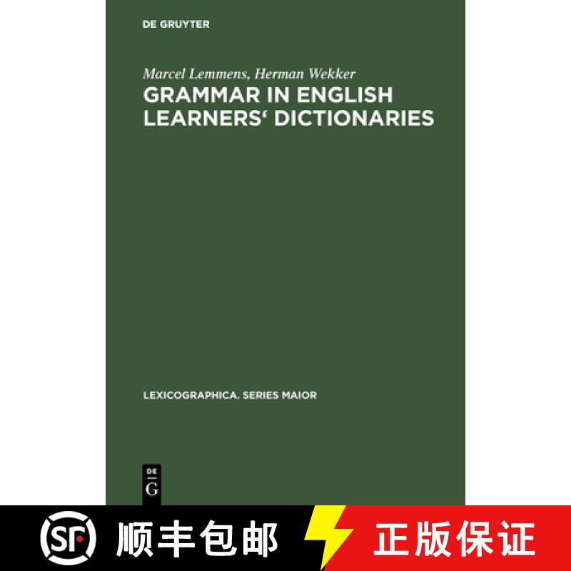 【3-4周达】Grammar in English learners' dictionaries [9783484309166]