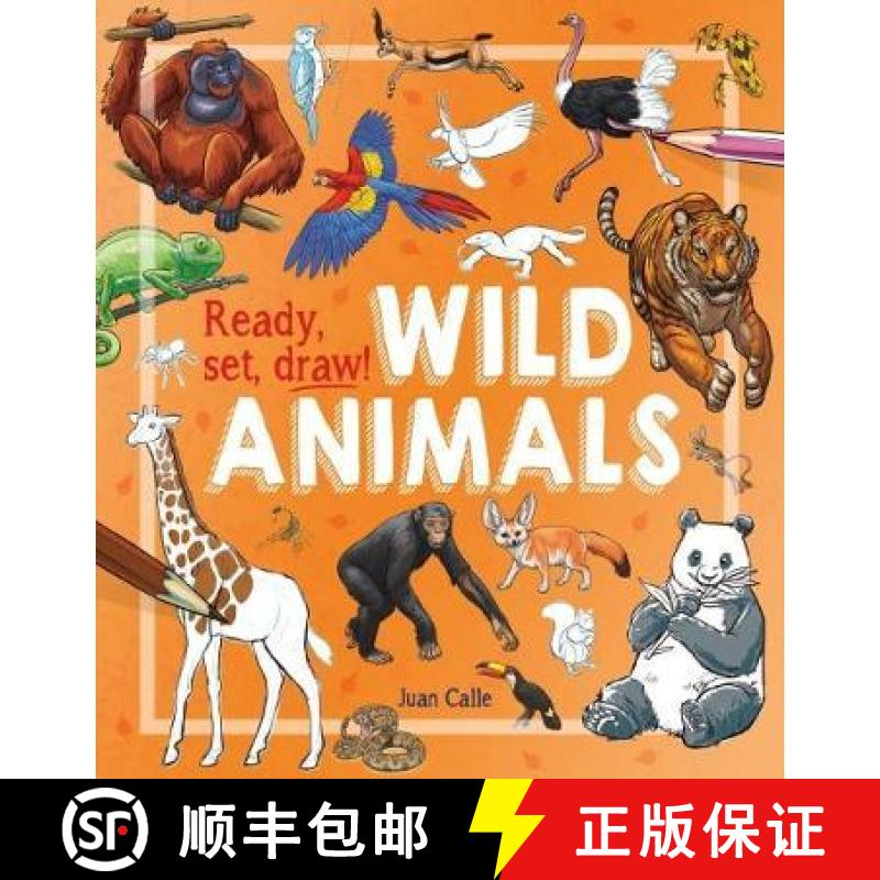 【3-4周达】Ready, Set, Draw!: Wild Animals [9781784289836]
