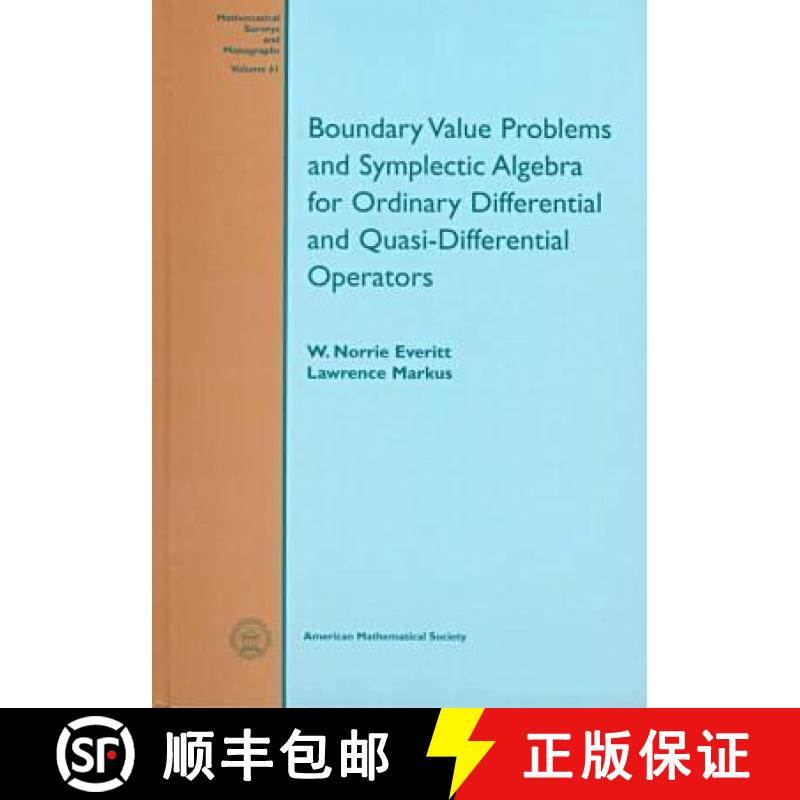 【3-4周达】Boundary Value Problems and Symplectic Algebra for Ordinary Differential and Quasi-differe... [9780821810804]