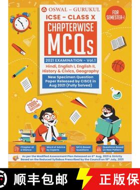 【3-4周达】Chapterwise MCQs Vol I for Hindi, English I, English II, History & Civics, Geography: ICSE... [9789391184001]