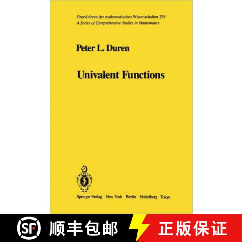 【4周达】Univalent Functions [9781441928160]