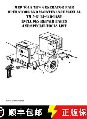 【3-4周达】MEP 701A 3KW Generator Pair Operators and Maintenance Manual TM 5-6115-640-14&P Includes R... [9781954285248]