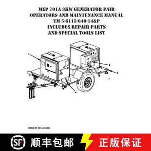6115 Manual Maintenance and 640 R... 14&P Includes 9781954285248 Generator 4周达 MEP Pair 701A Operators 3KW