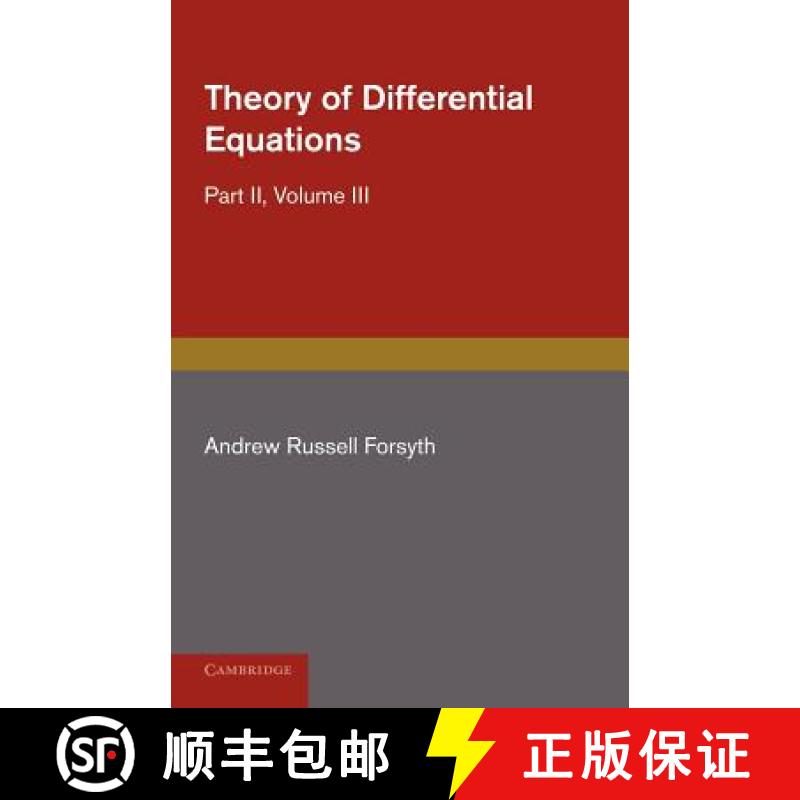 【3-4周达】Theory of Differential Equations: Ordinary Equations, Not Linear - Theory of Differential ... [9781107630123]