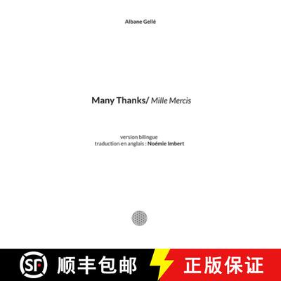 【3-4周达】Many Thanks: version bilingue (anglais/français) de Mille Mercis [9782322515882]