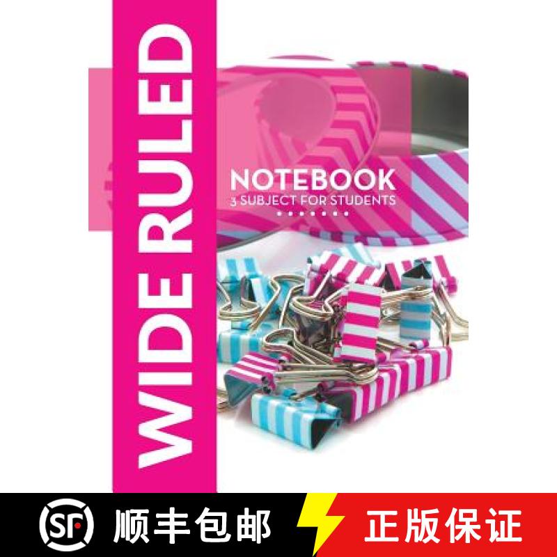【3-4周达】Wide Ruled Notebook - 3 Subject For Students [9781681457574]