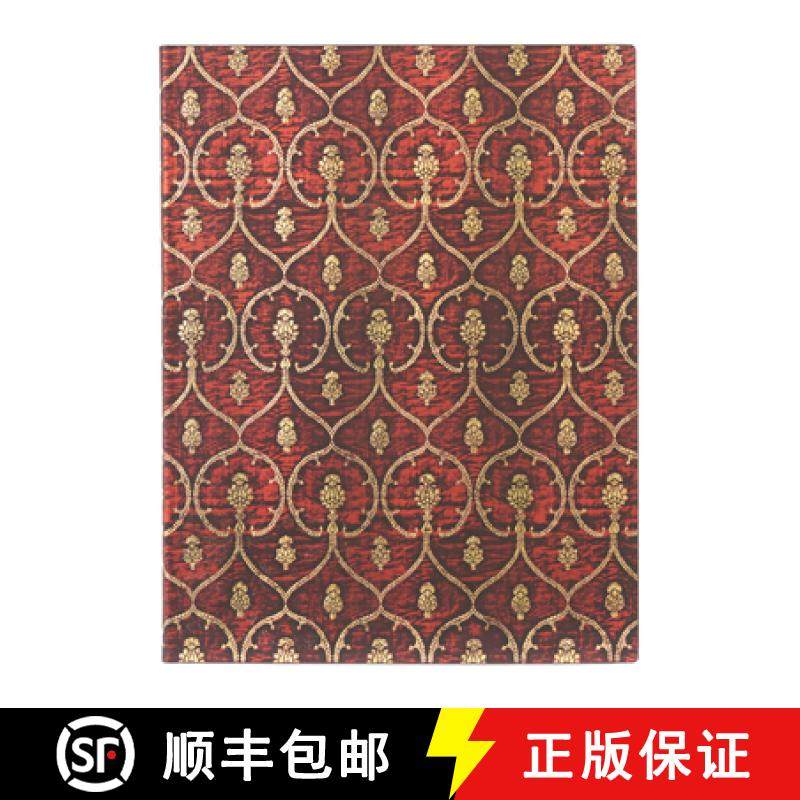 【3-4周达】Red Velvet Ultra Unlined Softcover Journal, 176pg, 100gsm, Velvet Dalmatic Collection by P... [9781439796306]