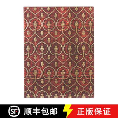 【3-4周达】Red Velvet Ultra Unlined Softcover Journal, 176pg, 100gsm, Velvet Dalmatic Collection by P... [9781439796306]