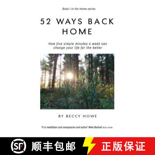【3-4周达】精装 52 ways back home: How five simple minutes a week can change your life for the better [9780648063414]