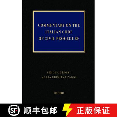 【3-4周达】精装 Commentary on the Italian Code of Civil Procedure [9780195372717]
