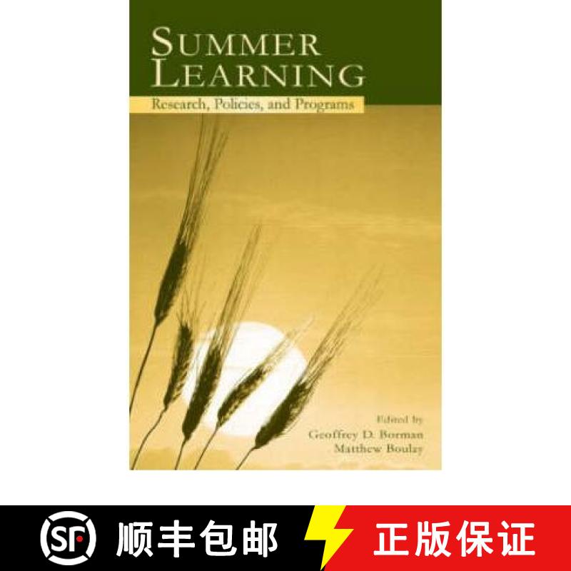 【3-4周达】Summer Learning: Research, Policies, and Programs [9780805842234]