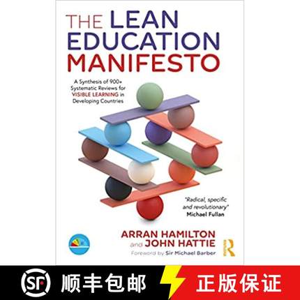 【3-4周达】The Lean Education Manifesto: A Synthesis of 900+ Systematic Reviews for Visible Learning ... [9780367762988]