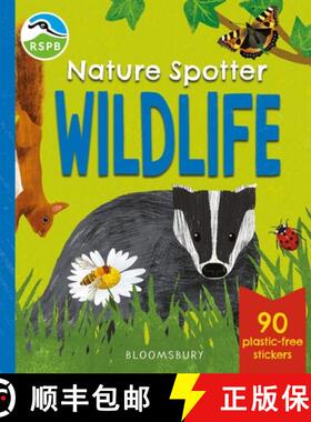 【3-4周达】RSPB Nature Spotter: Wildlife : A children's sticker guidebook to over 60 birds, bugs, mam... [9781526688712]