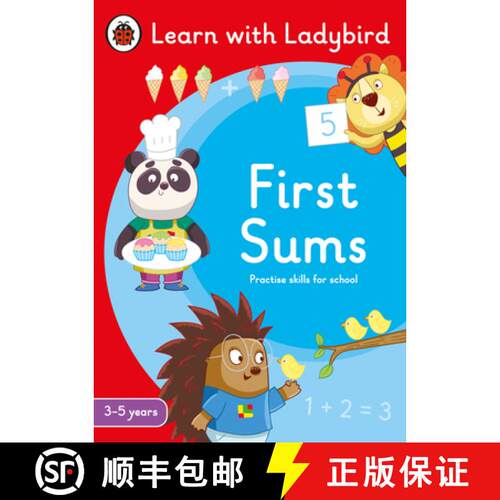 【3-4周达】First Sums: A Learn with Ladybird Activity Book 3-5 years : Ideal for home learning (EYFS) [9780241515570]