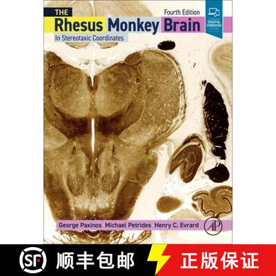 【3-4周达】精装 Paxinos and Petrides' the Rhesus Monkey Brain in Stereotaxic Coordinates [9780128158524]