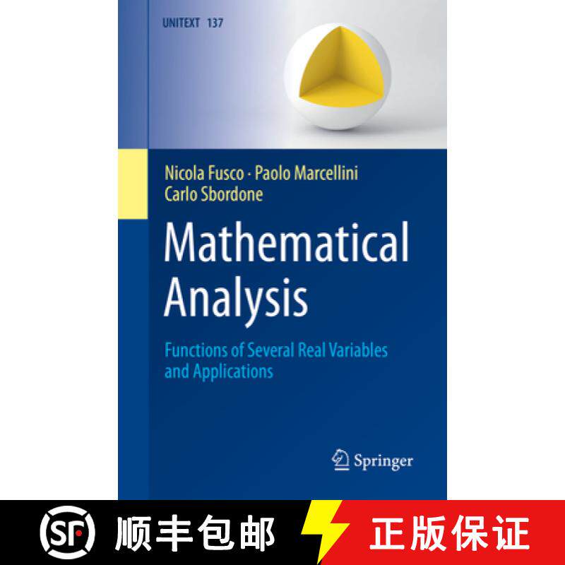 【3-4周达】Mathematical Analysis: Functions of Several Real Variables and Applications [9783031041501]