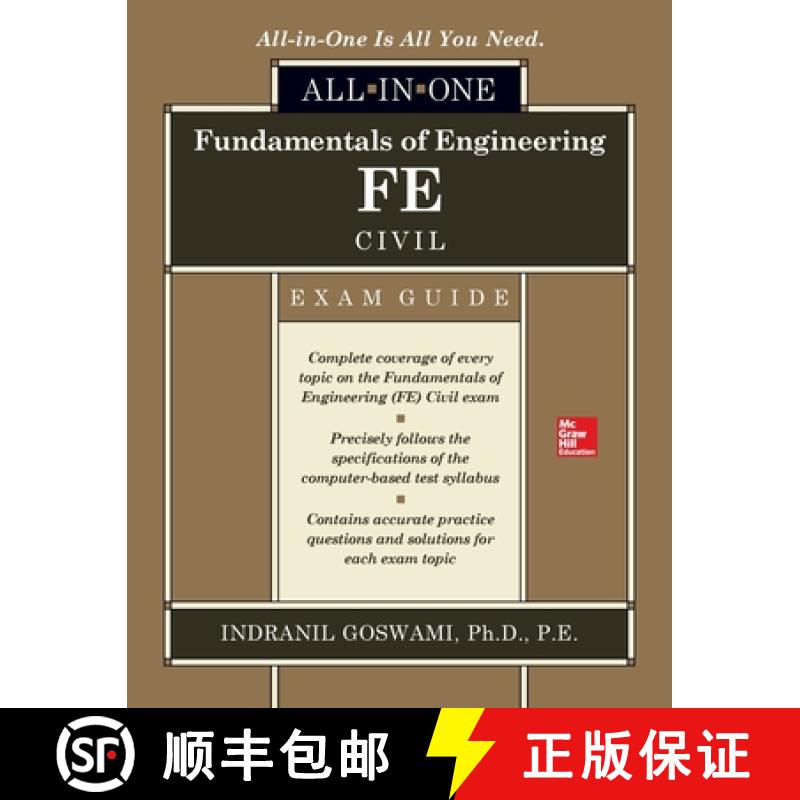 【3-4周达】Fundamentals of Engineering Fe Civil All-In-One Exam Guide [9781260011340]