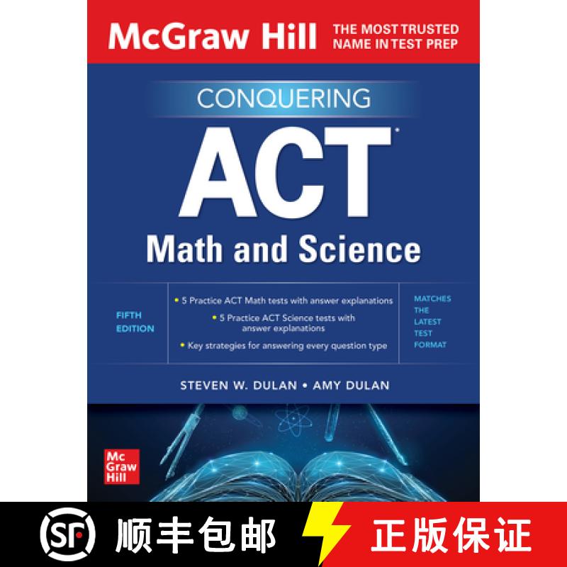 【3-4周达】McGraw Hill's Conquering ACT Math and Science, Fifth Edition [9781265140908]