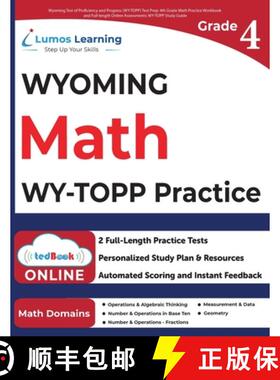 【3-4周达】Wyoming Test of Proficiency and Progress (WY-TOPP) Test Prep: 4th Grade Math Practice Work... [9781966084747]