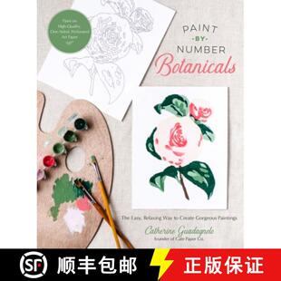 Create 4周达 Number The Gorgeous Way Paint Relaxing Easy 9781645676089 Paintings Botanicals