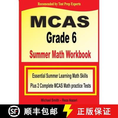 【3-4周达】MCAS Grade 6 Summer Math Workbook: Essential Summer Learning Math Skills plus Two Complete... [9781646129713]