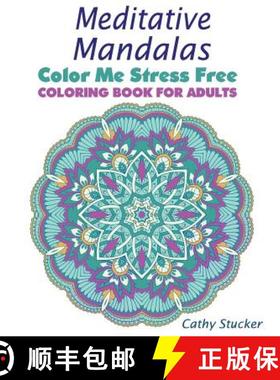 预订 Meditative Mandalas - Coloring Book for Adults [9781888983357]